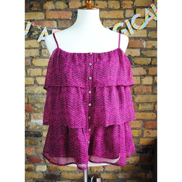 NWT A.N.A. Layered Ruffle Tank - Picture 1 of 8